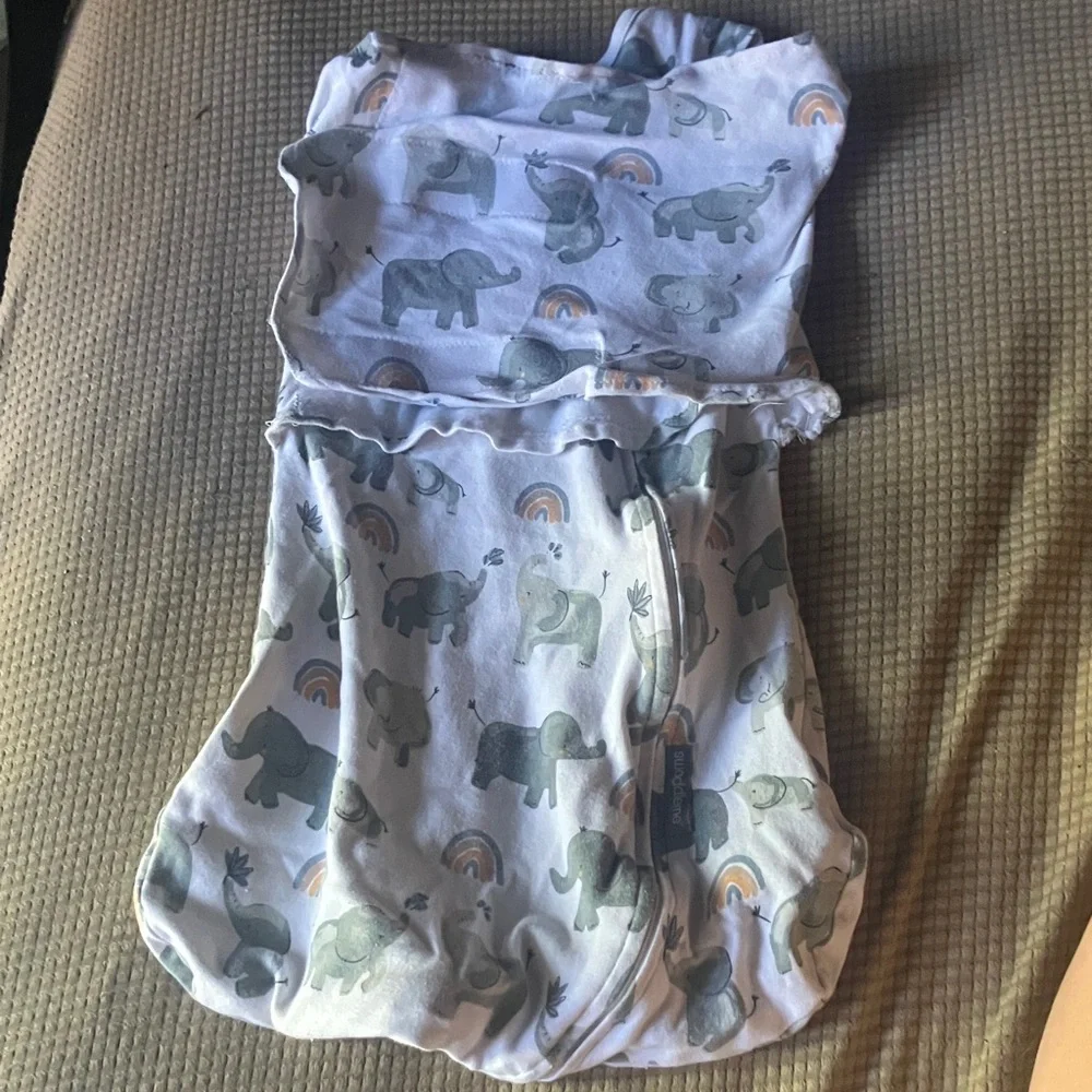 Elephant Print Swaddle